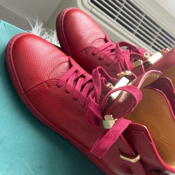 COPY - 🗣Buscemi red 👺leather hi tops ‼️ - Picture 8 of 9